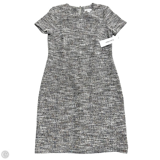 Dress Work By Calvin Klein In Black & Orange, Size: 8