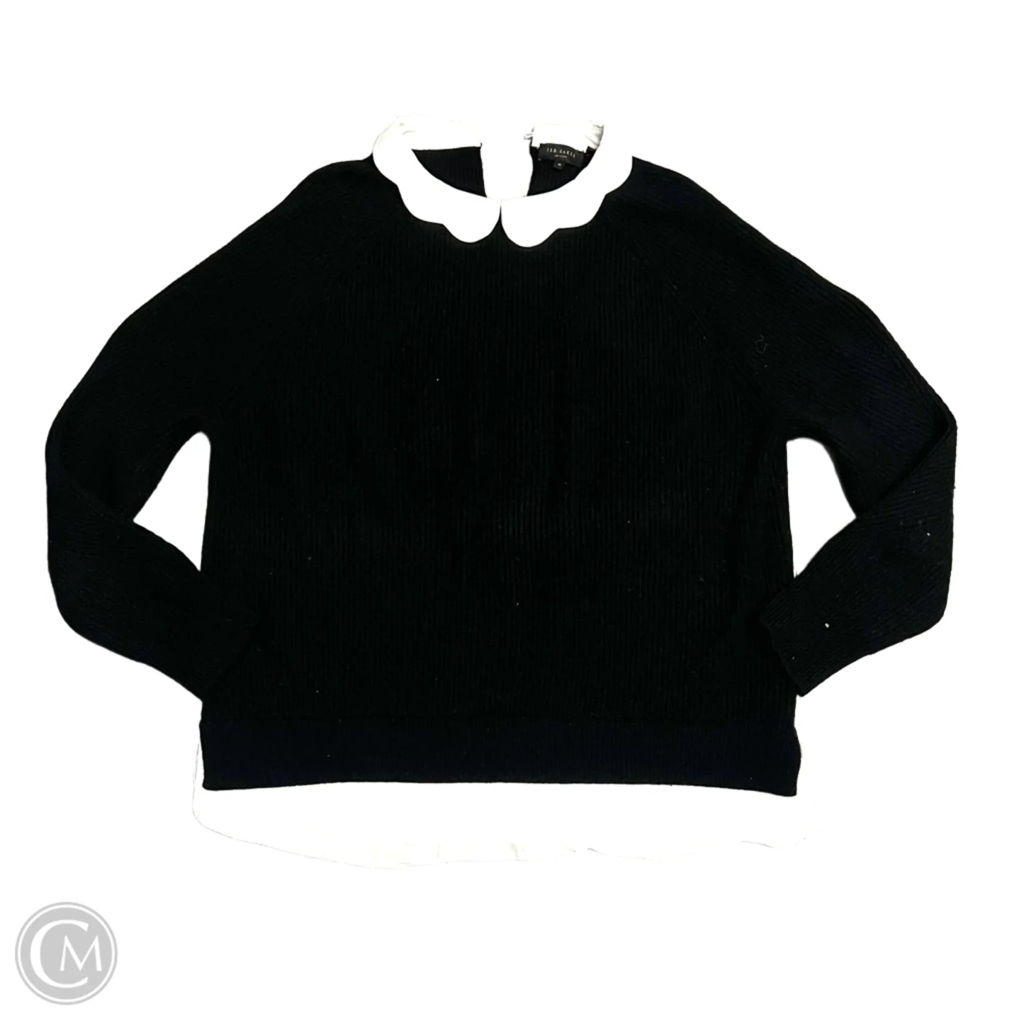 Sweater By Ted Baker In Black & White, Size: L