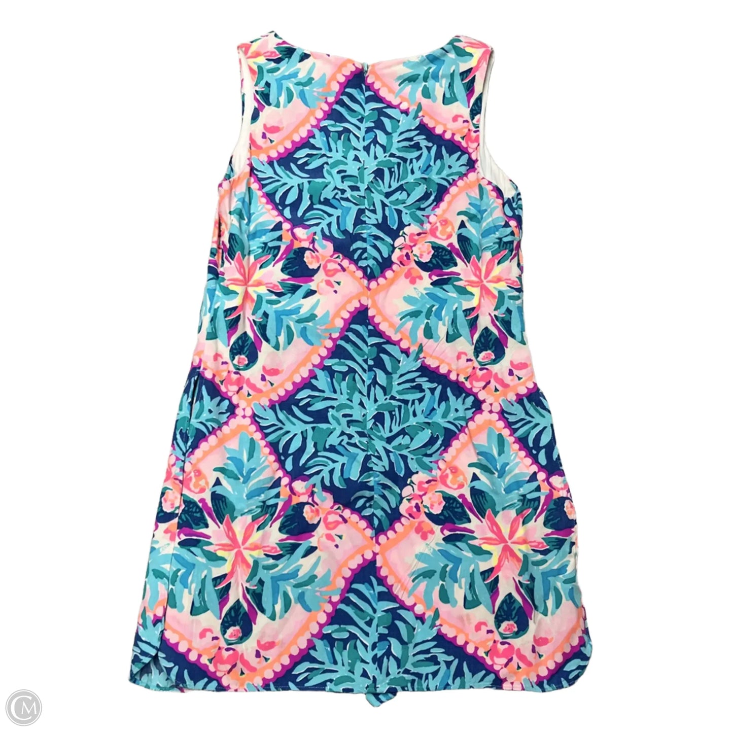 Romper Designer By Lilly Pulitzer In Blue & Pink, Size: Xs