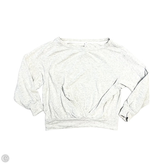 Athletic Sweatshirt Crewneck By Lululemon In Grey, Size: S