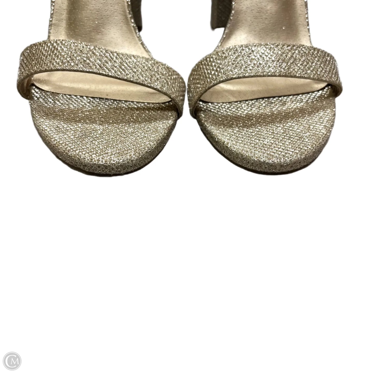 Sandals Heels Block By Dream Pairs  In Gold, Size: 9