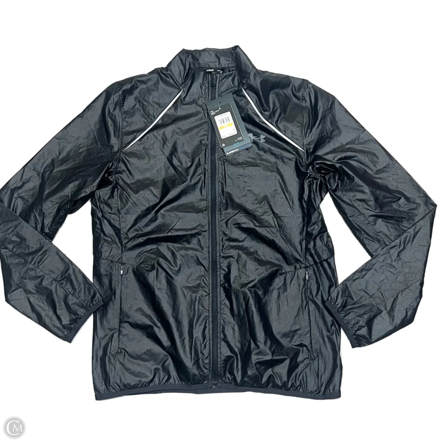 Jacket Windbreaker By Under Armour In Black, Size: S