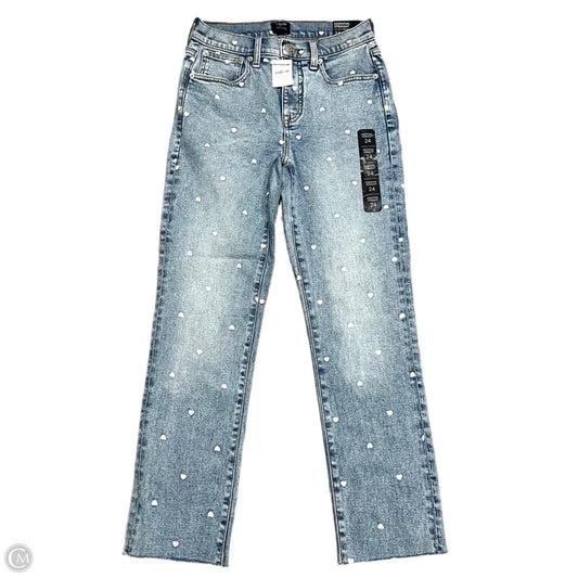 Jeans Straight By J. Crew In Blue Denim, Size: 0