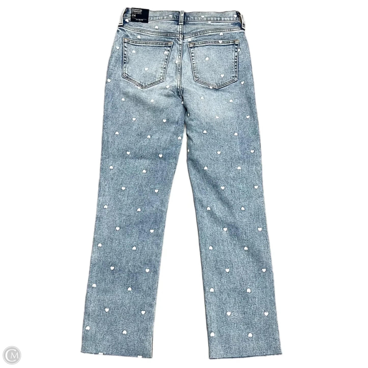Jeans Straight By J. Crew In Blue Denim, Size: 0
