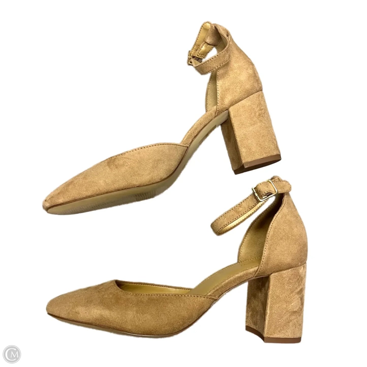 Shoes Heels Block By J. Crew In Tan, Size: 8