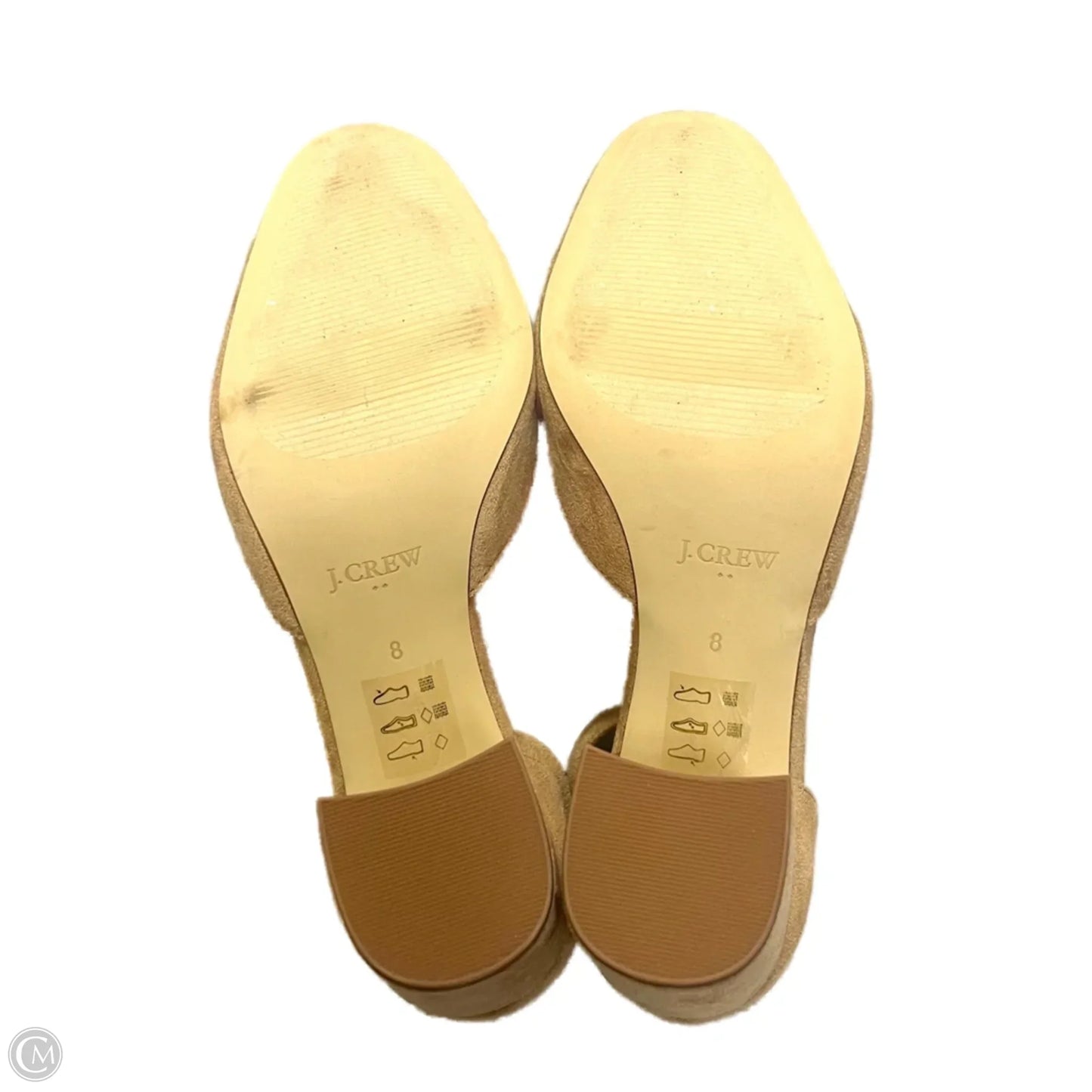 Shoes Heels Block By J. Crew In Tan, Size: 8
