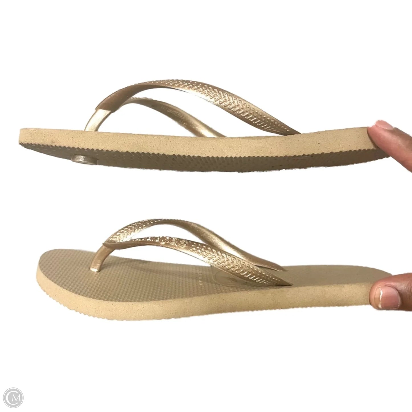 Sandals Flip Flops By Havaianas In Tan, Size: 6