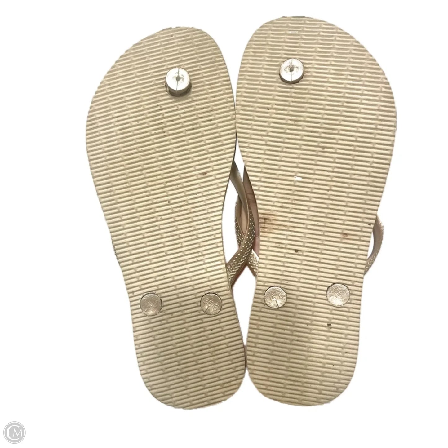 Sandals Flip Flops By Havaianas In Tan, Size: 6