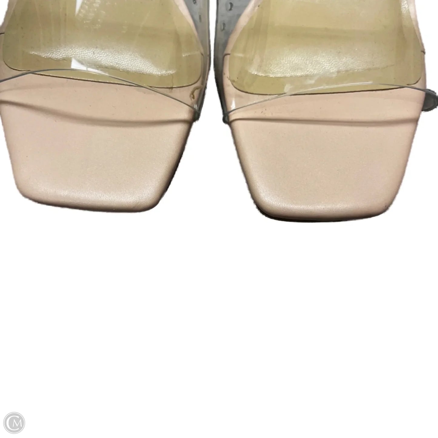 Sandals Heels Block By Pizz Anu In Clear, Size: 6.5