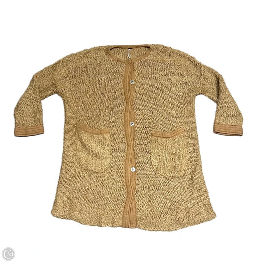 Sweater Cardigan By Free People In Tan, Size: S