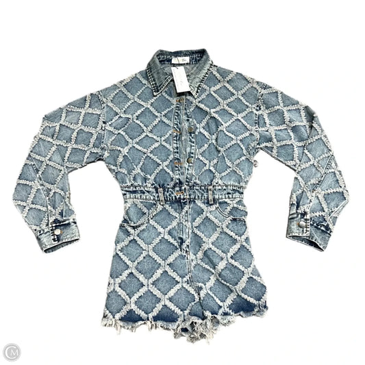 Romper By Goldenchic In Blue Denim, Size: M