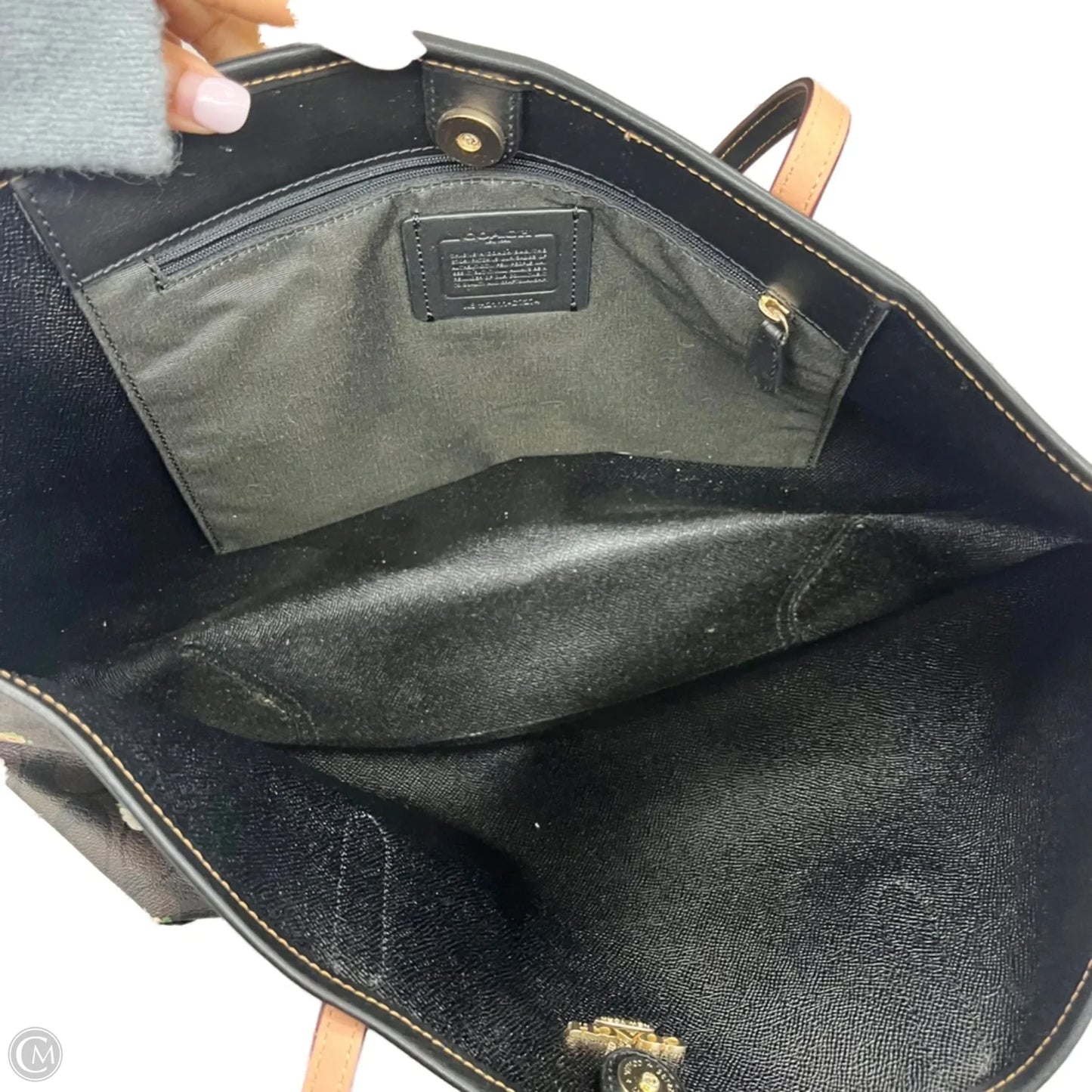 Handbag Designer By Coach, Size: Large