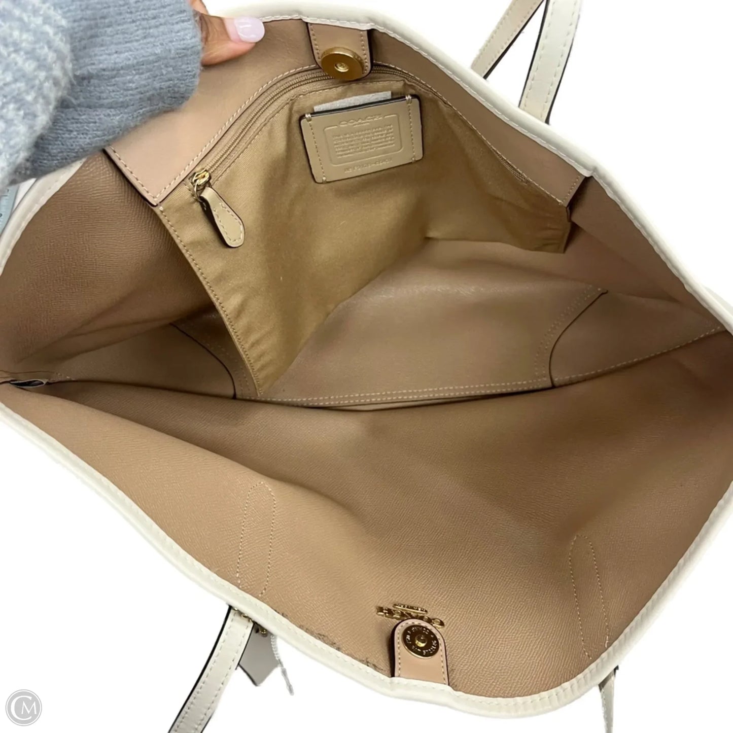 Handbag Designer By Coach, Size: Large