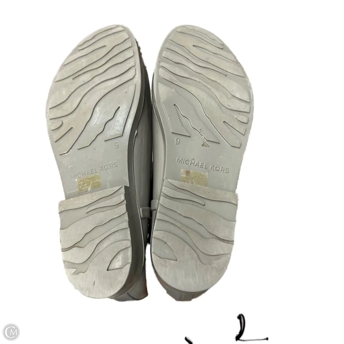 Boots Designer By Michael Kors In Grey & Silver, Size: 9