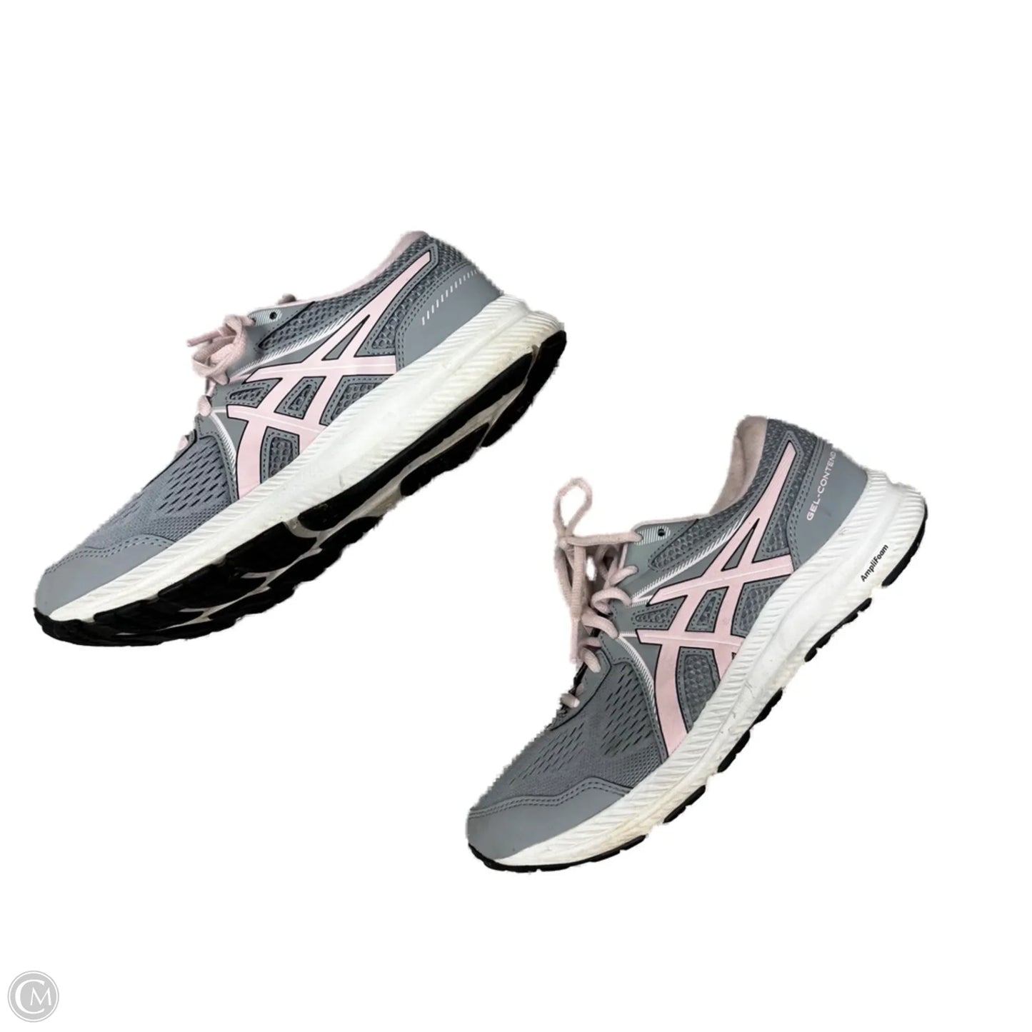 Shoes Athletic By Asics In Grey & Pink, Size: 9.5