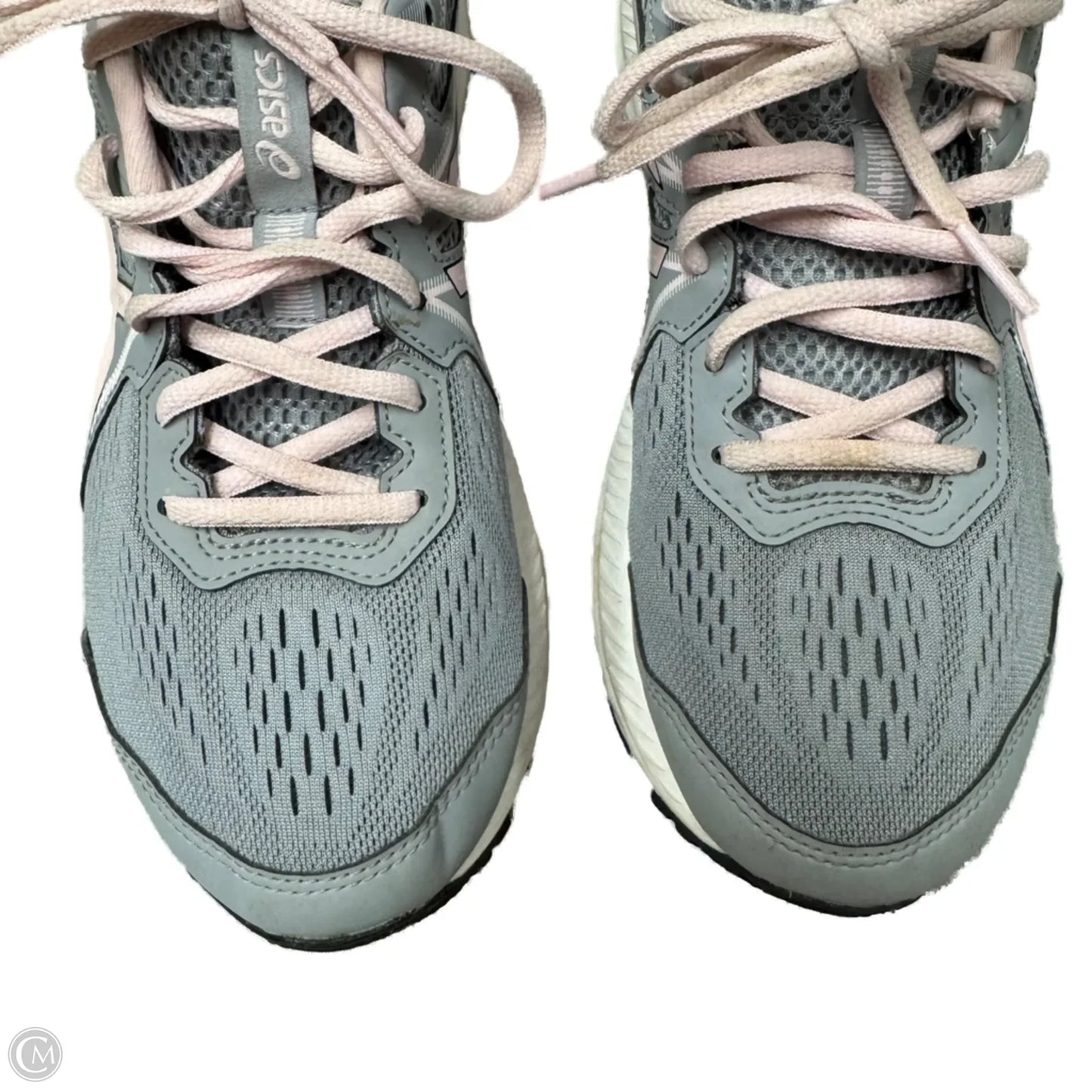 Shoes Athletic By Asics In Grey & Pink, Size: 9.5