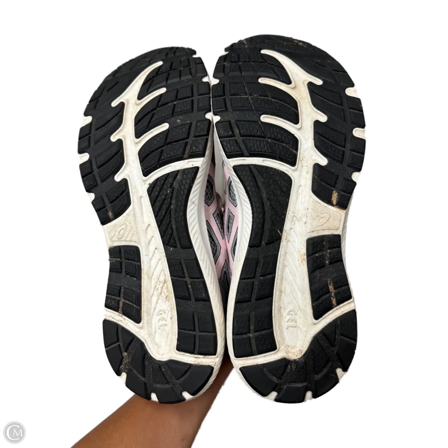 Shoes Athletic By Asics In Grey & Pink, Size: 9.5