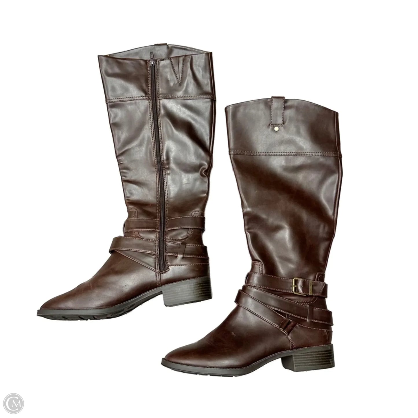 Boots Knee Flats By Merona In Brown, Size: 11