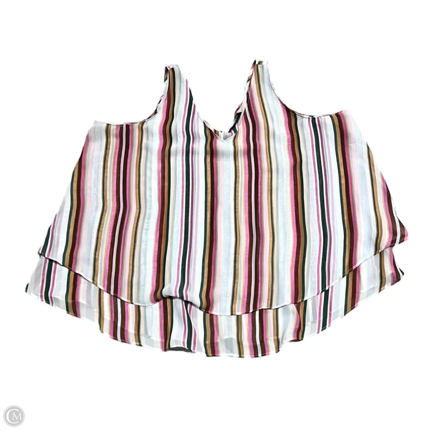 Top Sleeveless By Lane Bryant In Multi-colored, Size: 1x