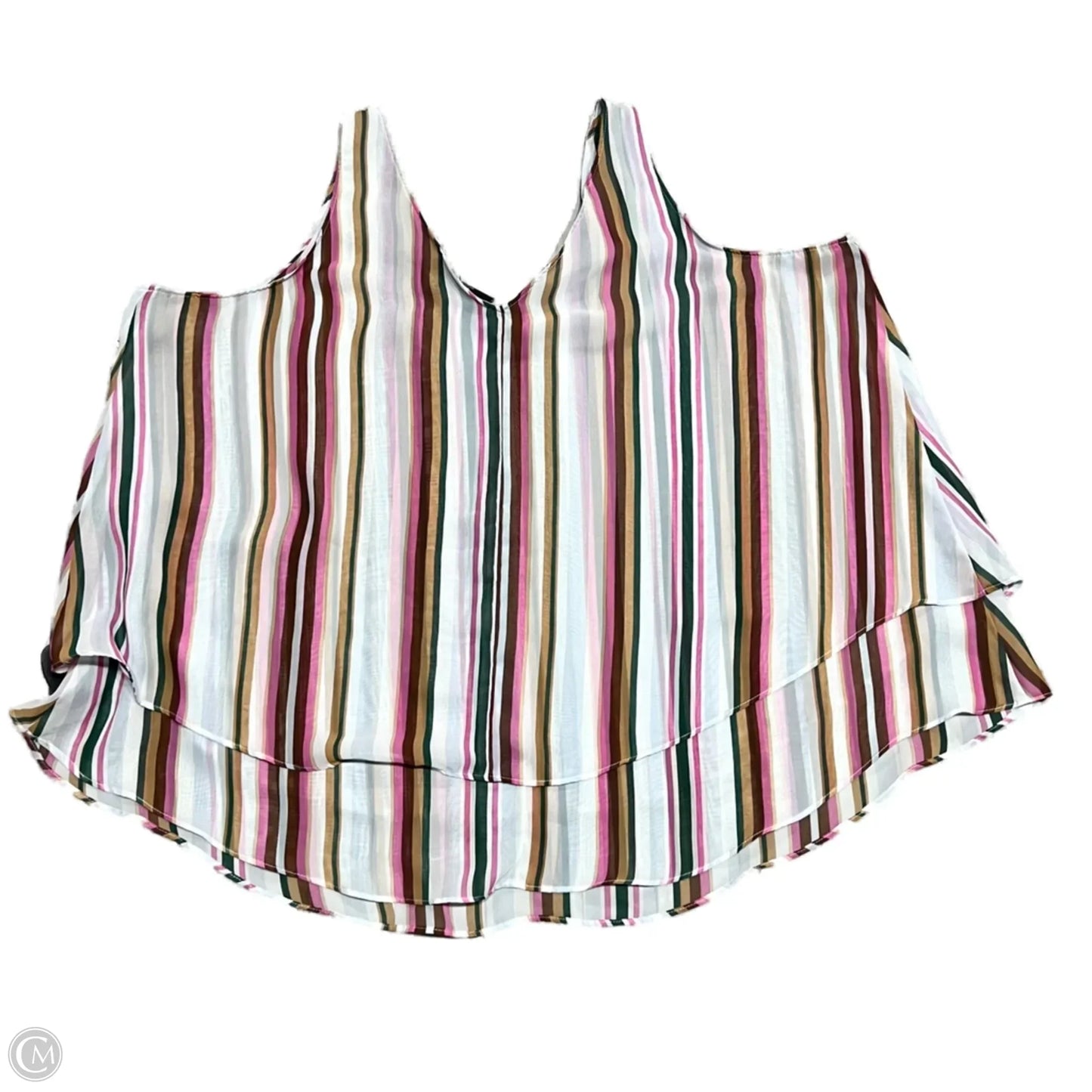 Top Sleeveless By Lane Bryant In Multi-colored, Size: 1x