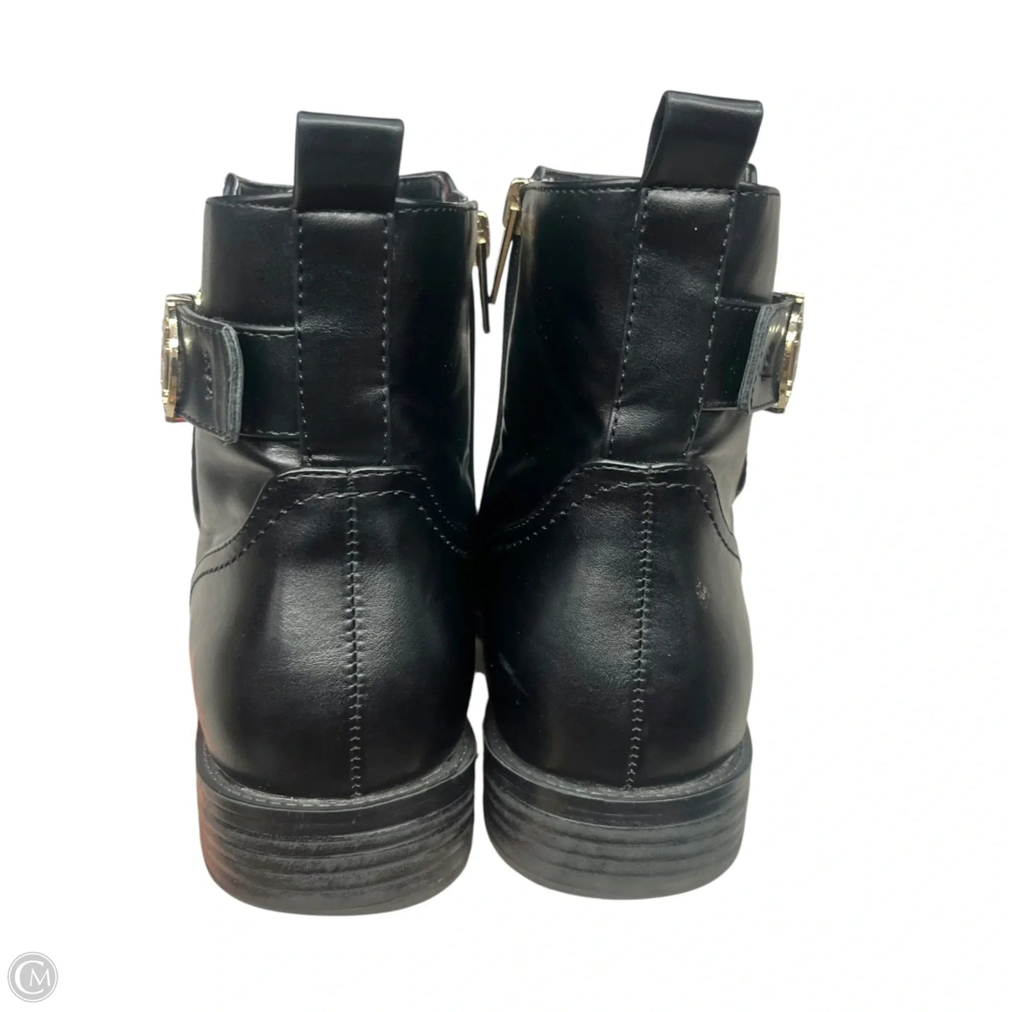 Boots Ankle Heels By Tommy Hilfiger In Black, Size: 9.5