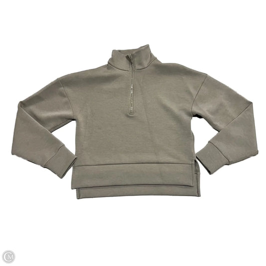 Athletic Top Long Sleeve Collar By Calia In Taupe, Size: Xs