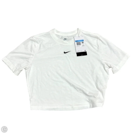 Top Short Sleeve By Nike Apparel In White, Size: M