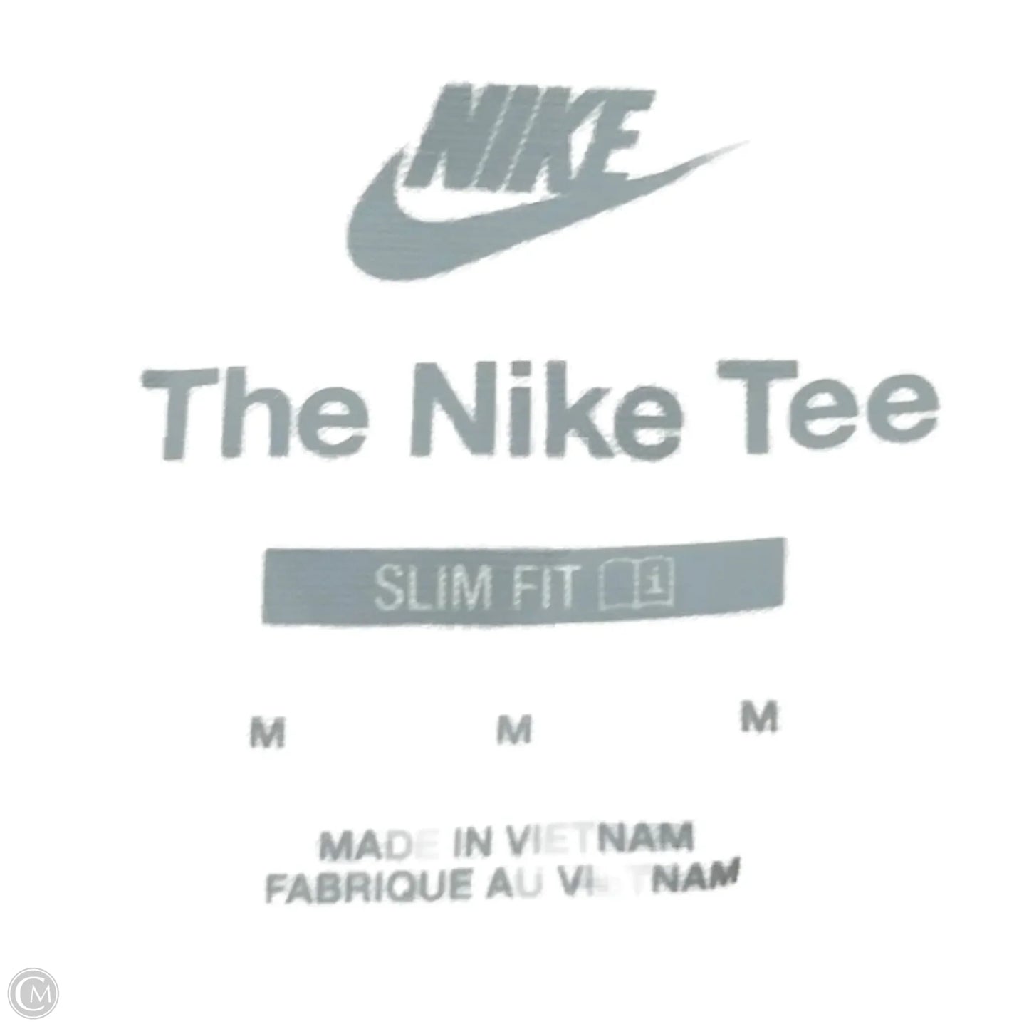 Top Short Sleeve By Nike Apparel In White, Size: M