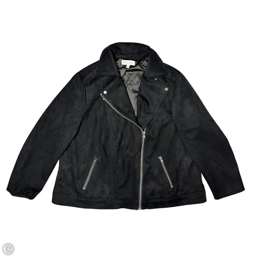 Jacket Moto By Philosophy In Black, Size: 2x