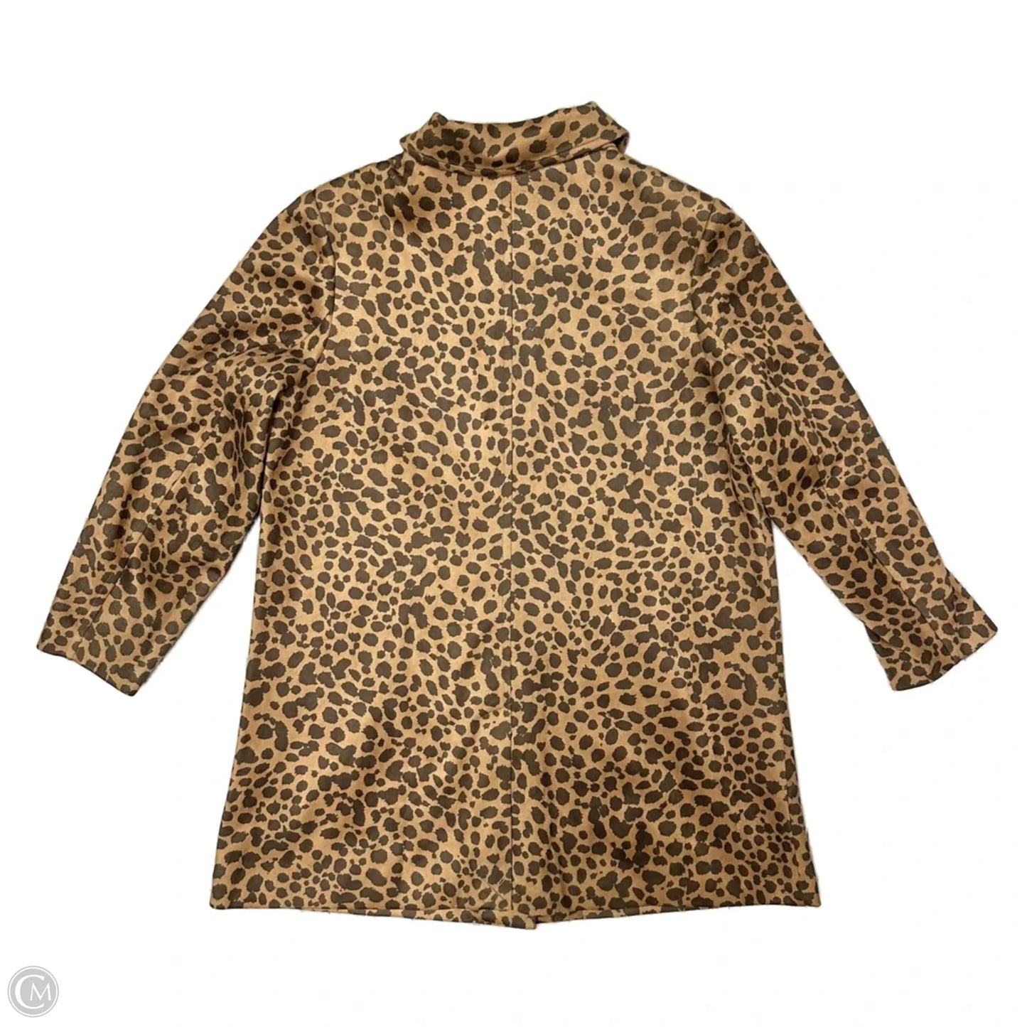 Coat Trench Coat By Isaac Mizrahi Live Qvc In Animal Print, Size: 1x
