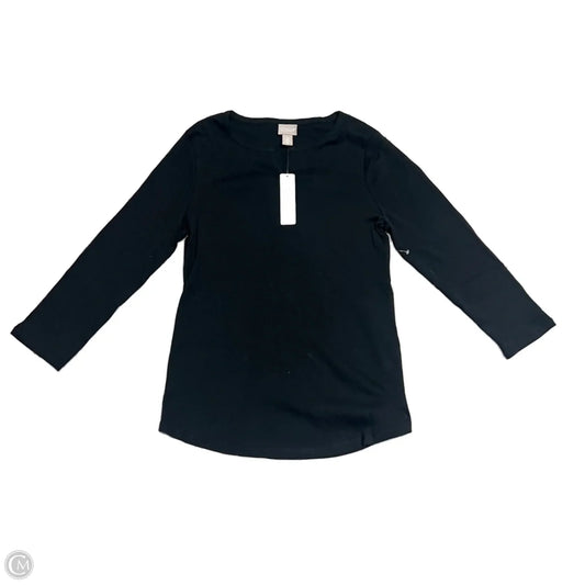 Top 3/4 Sleeve Basic By Chicos In Black, Size: S