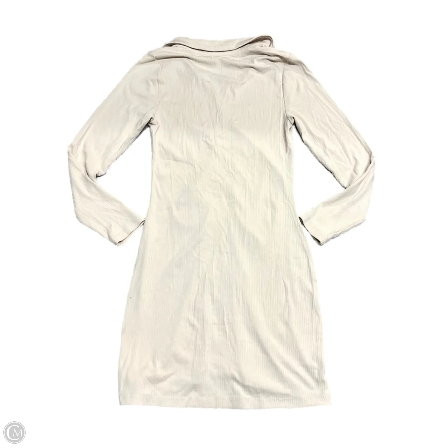 Dress Casual Midi By Abercrombie And Fitch In Beige, Size: Sp