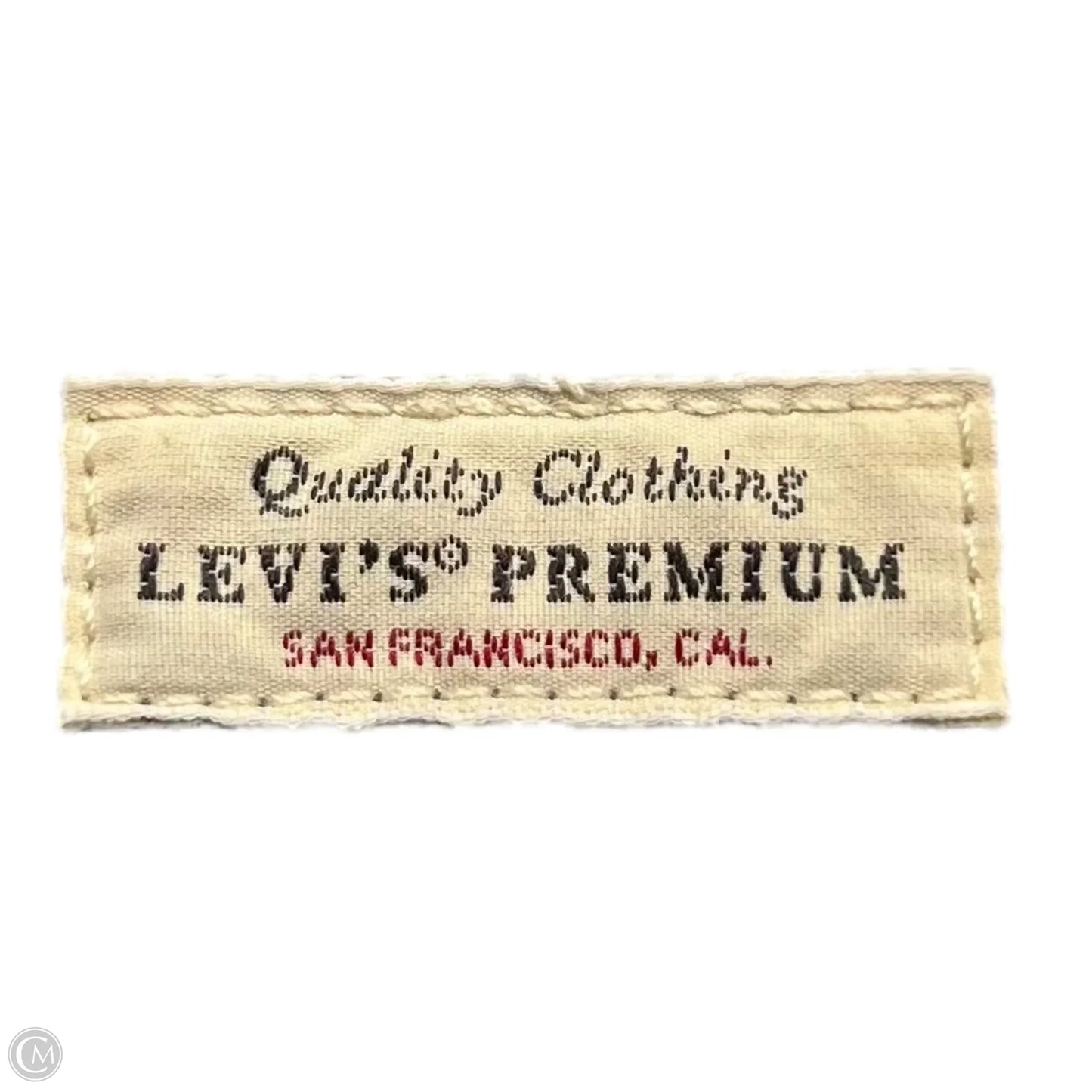 Jeans Straight By Levis In Blue Denim, Size: 4