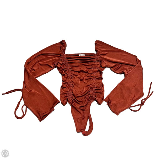 Bodysuit By Free People In Orange, Size: M