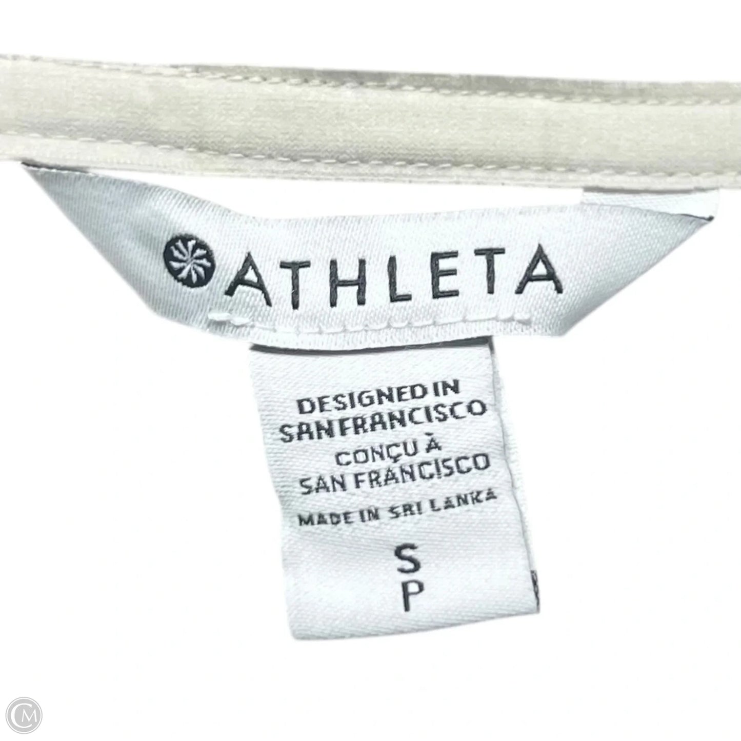 Sweatshirt Collar By Athleta In Cream, Size: S