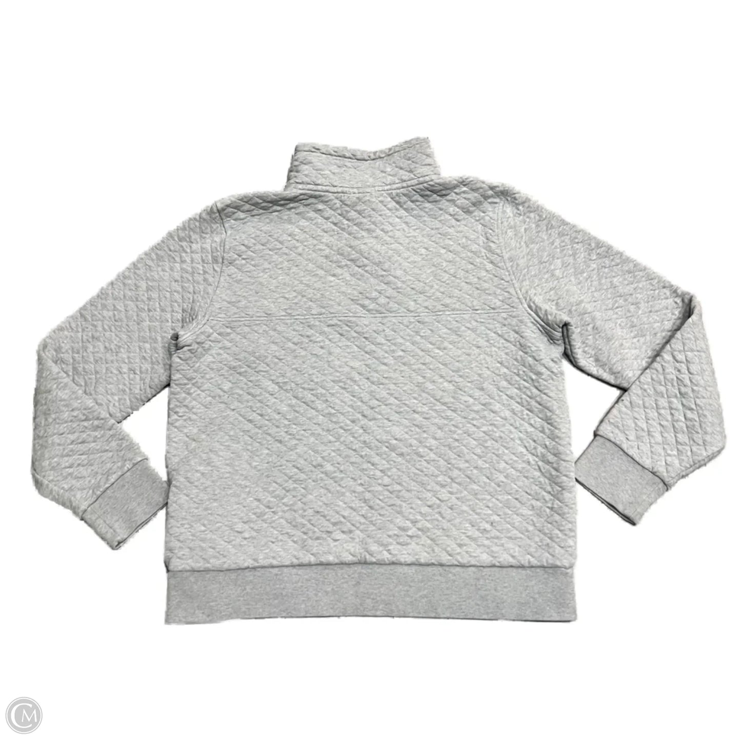 Athletic Top Long Sleeve Collar By Patagonia In Grey, Size: L