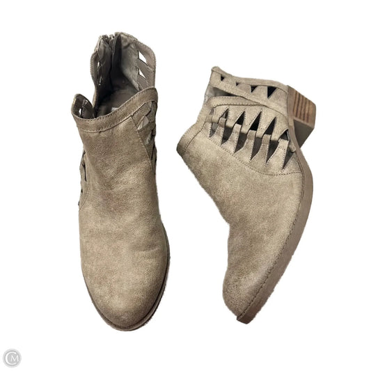 Boots Ankle Heels By Carlos By Carlos Santana In Taupe, Size: 10