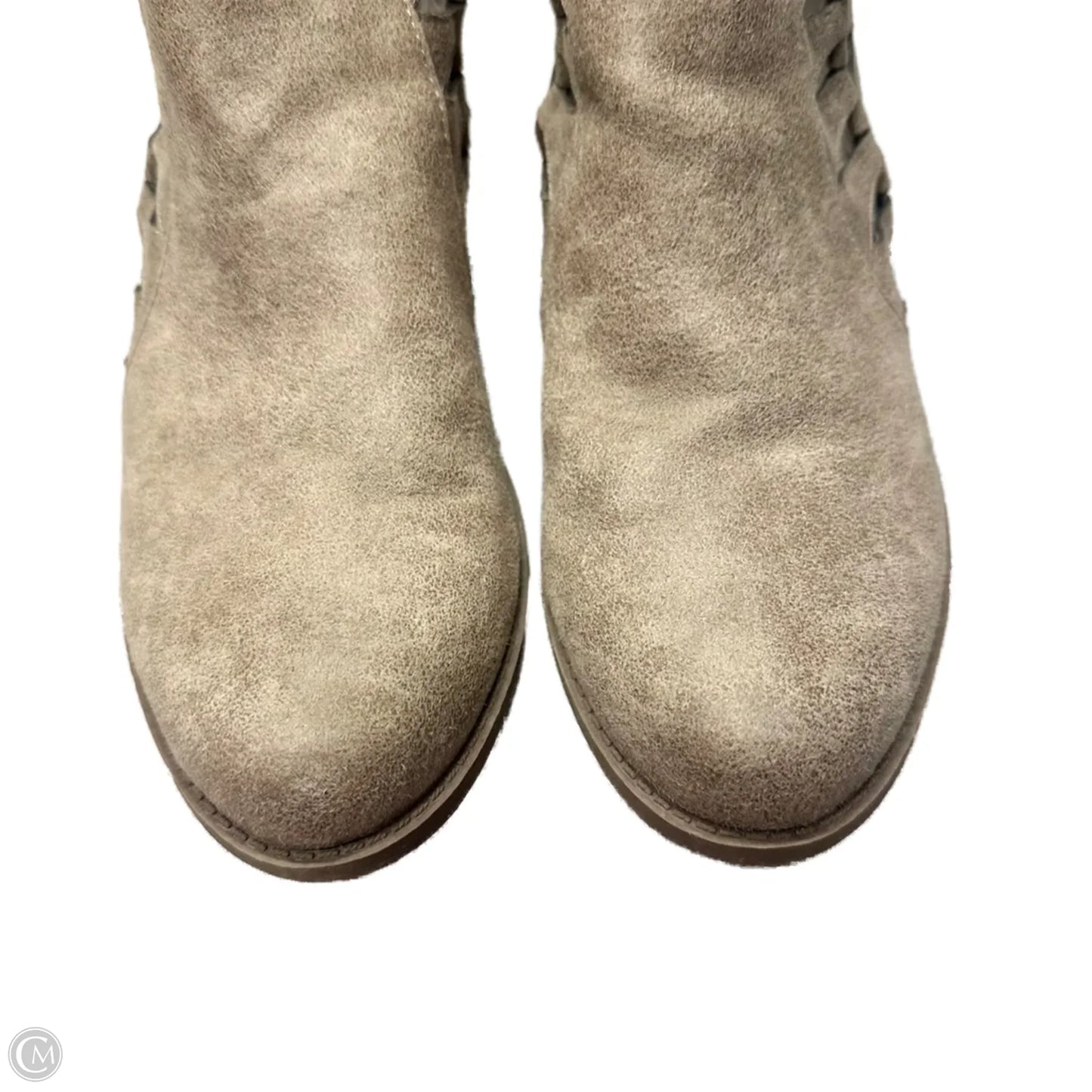 Boots Ankle Heels By Carlos By Carlos Santana In Taupe, Size: 10