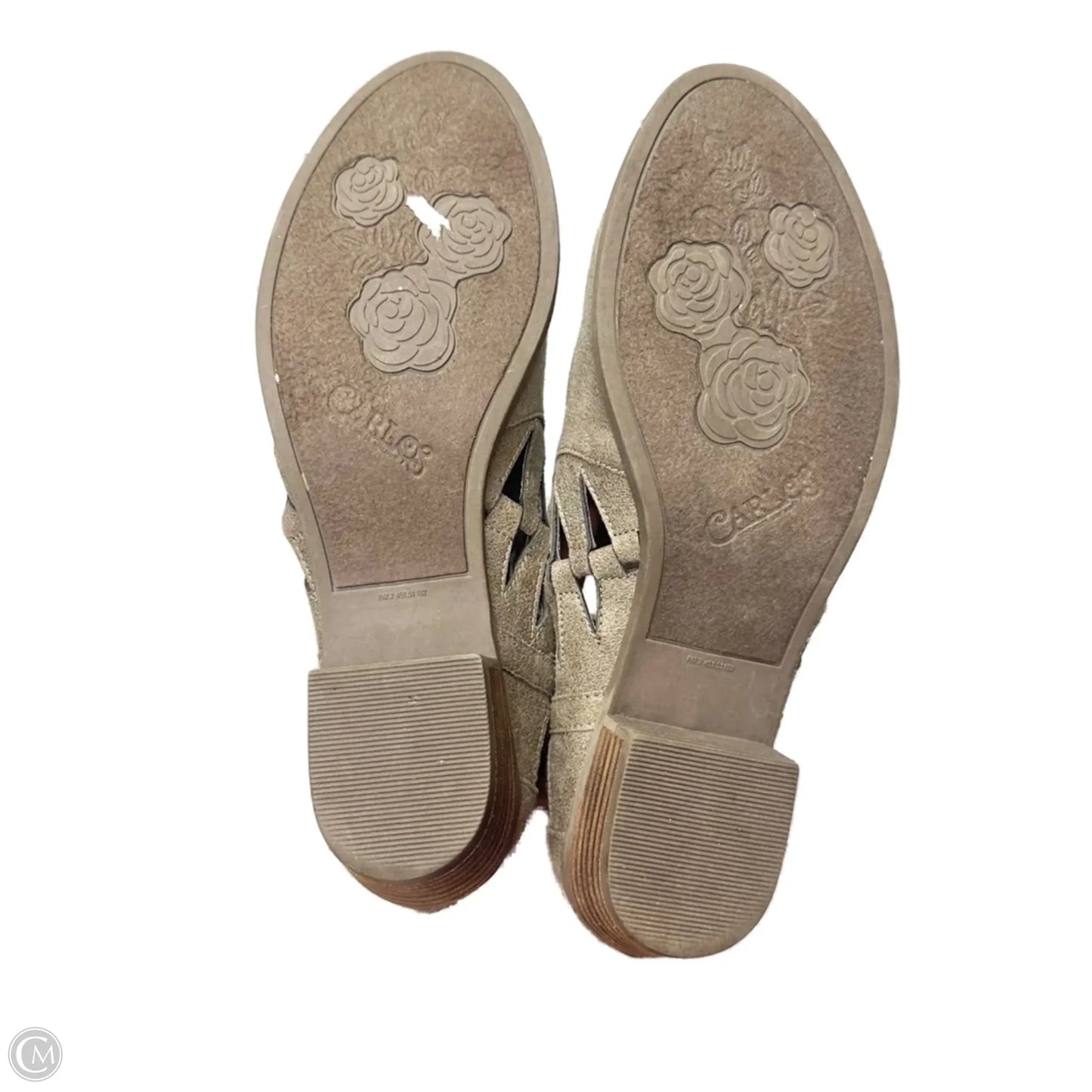 Boots Ankle Heels By Carlos By Carlos Santana In Taupe, Size: 10
