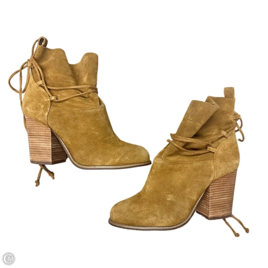 Boots Ankle Heels By Jessica Simpson In Brown, Size: 9