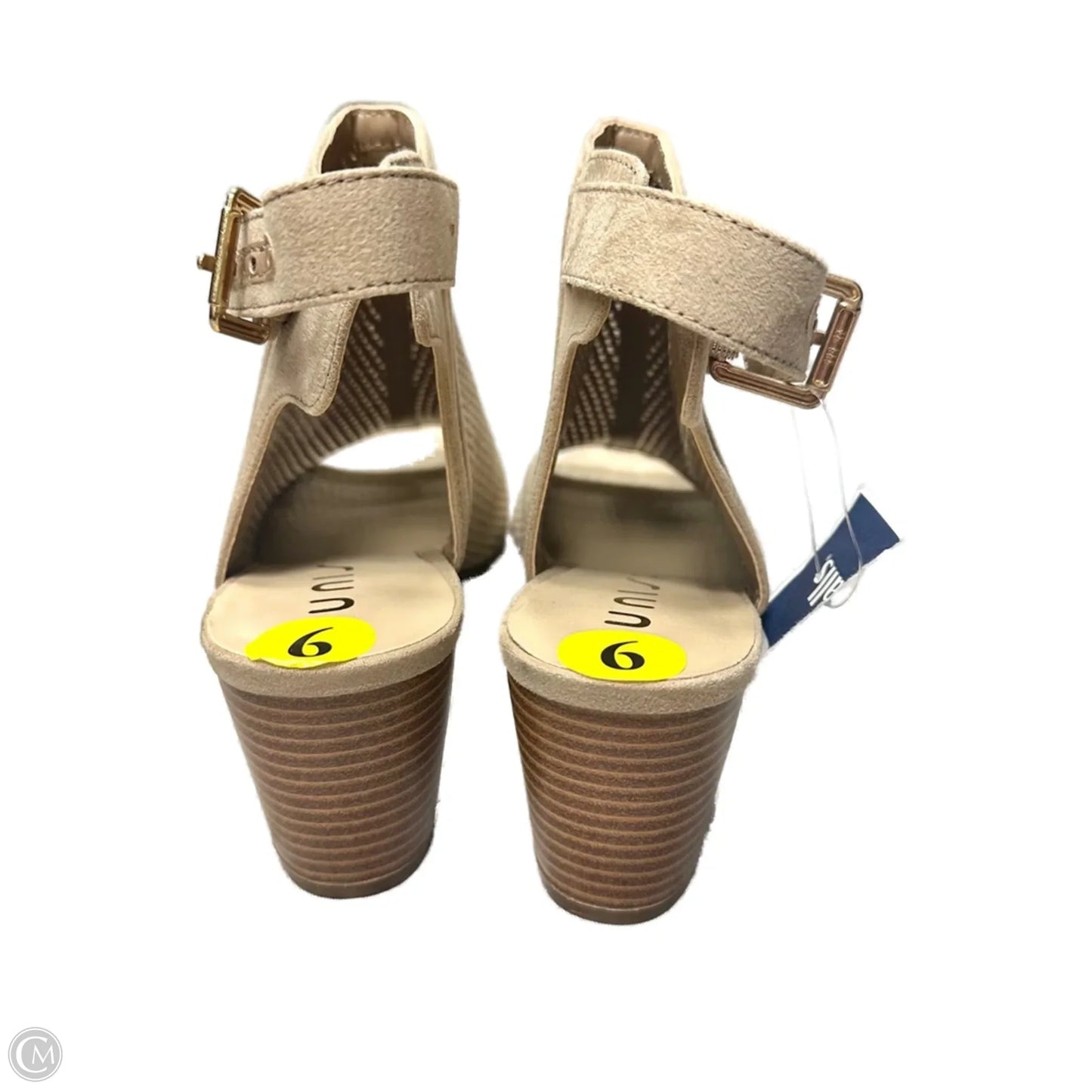 Boots Ankle Heels By Unisa In Tan, Size: 9