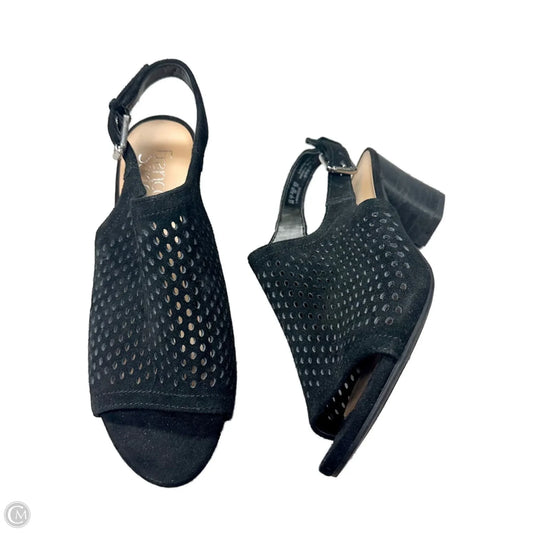 Sandals Heels Block By Franco Sarto In Black, Size: 9