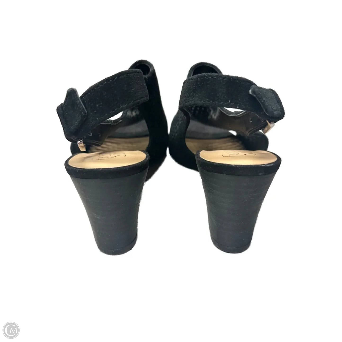 Sandals Heels Block By Franco Sarto In Black, Size: 9