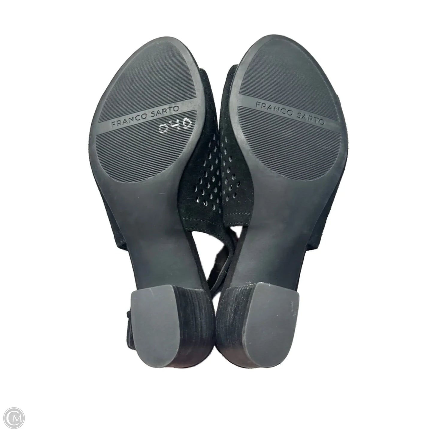 Sandals Heels Block By Franco Sarto In Black, Size: 9