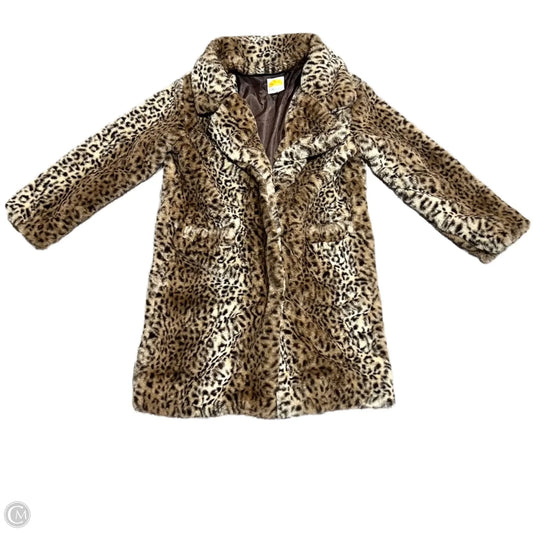 Coat Faux Fur & Sherpa By C And C In Animal Print, Size: Xs