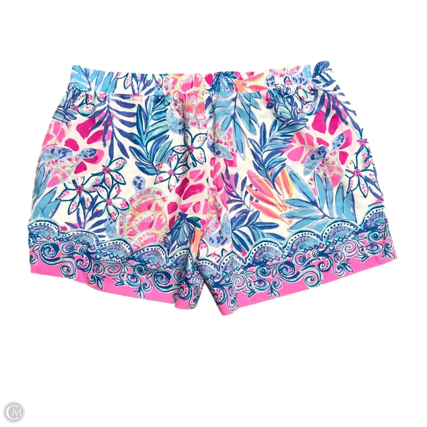 Shorts Designer By Lilly Pulitzer In Blue & Pink, Size: L