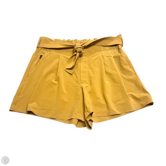 Athletic Shorts By Athleta In Yellow, Size: 12