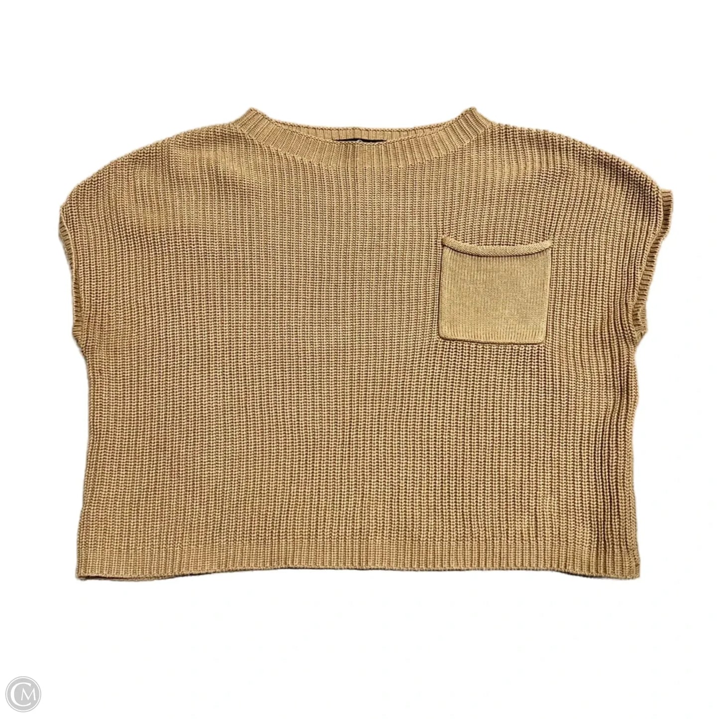 Vest Sweater By Lillusory In Tan, Size: M
