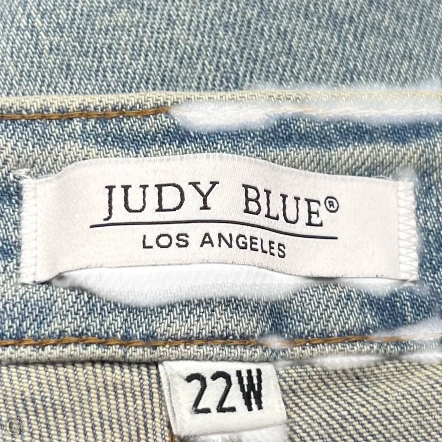 Jeans Straight By Judy Blue In Blue Denim, Size: 22