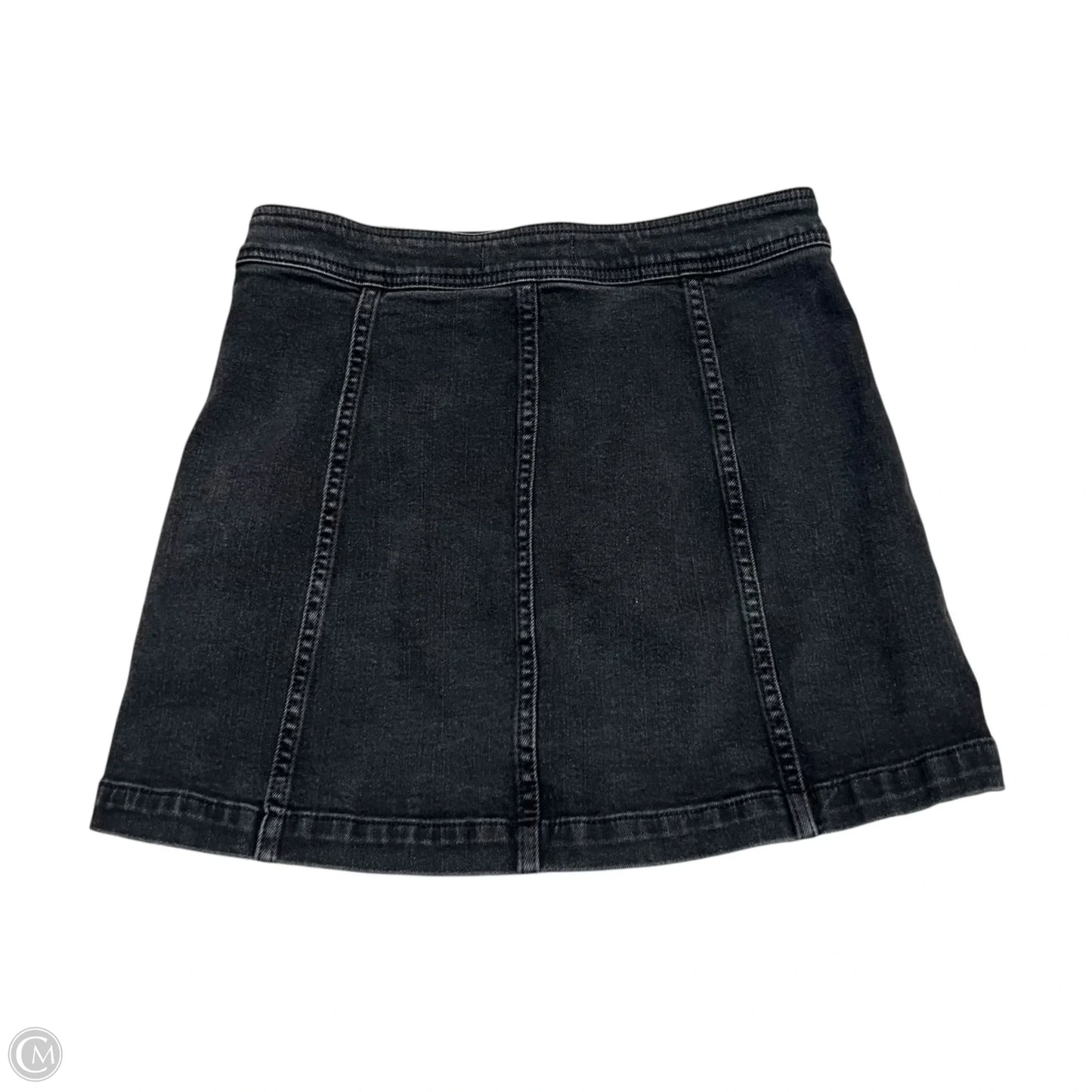 Skirt Midi By Madewell In Black Denim, Size: 4